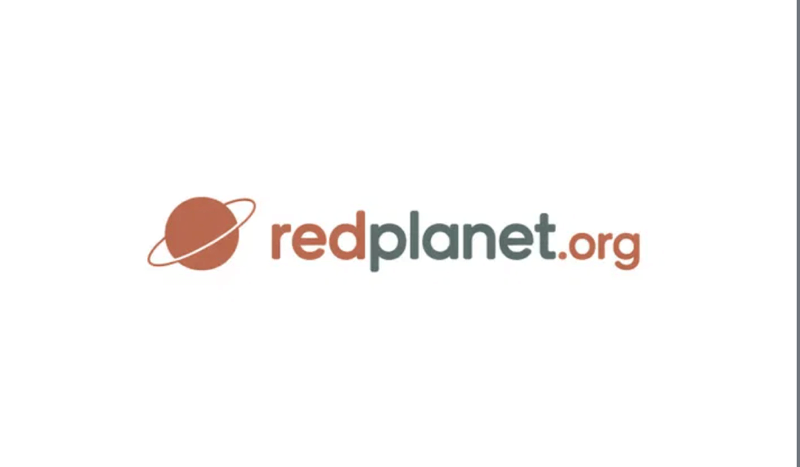 RedPlanet.org premium domain logo – Mars planet icon for space exploration